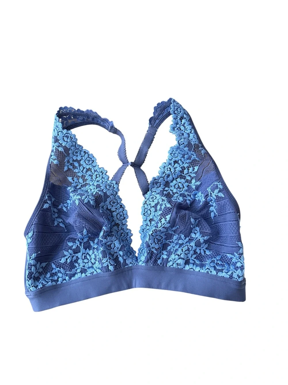 Wacoal Women’s 852191 Embrace Lace Soft Cup Wireless Bra Lingerie Blue Size 36